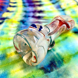 Worked Fumed Chillum by Huggy Bear