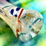 Worked Fumed Chillum by Huggy Bear