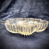 5.5x6" Shamrock Clear Glass Ashtray