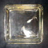 4x4" Square Clear Glass Ashtray