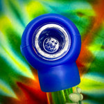 6" Silicone/Acrylic Handpipe w/ Glow-in-the-Dark Scorpion & Glass Bowl