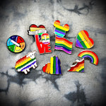 Small Metal Rainbow Pride Pin
