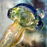 4.25" Fumed Frit Handpipe by Baked Glass