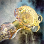 4.25" Fumed Frit Handpipe by Baked Glass