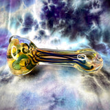 3.5" Fumed Canework Handpipe by Baked Glass