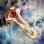 3.5" Fumed Canework Handpipe by Baked Glass