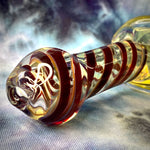3.5" Fumed Canework Handpipe by Baked Glass