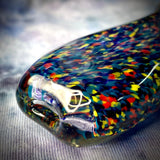 4" Frit Credit Card Handpipe by Baked Glass