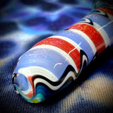 4" Cool Color Wig-Wag/Candy Stripe Handpipe by Pharo