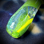 4.5" Yellow/Green Striped Dichro Handpipe by Pharo