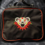 9x12" Dancing Bear Black & Red Pin Bag w/ Velcro Insert