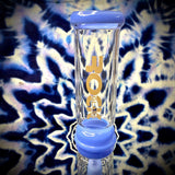 18" Rock Glass Straight Tube Double UFO Perc Waterpipe