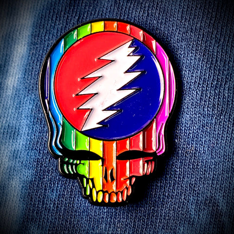 1x1.5" Rainbow Pride Steal Your Face Pin