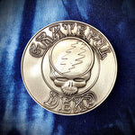 2" Pewter 3D Steal Your Face Round Pin