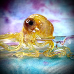 Clear Chillum w/ Critter by Sara Mac Colors Vary