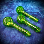4.25-4.5" Electric Green Tube Handpipe by Pharo