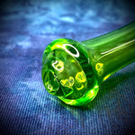 3.75-4.25" Round Mouthpiece Electric Green Tube Handpipe by Pharo