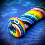 5.25" Rainbow Striped Dry Hammer Pipe by Pharo