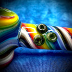 5.25" Rainbow Striped Dry Hammer Pipe by Pharo