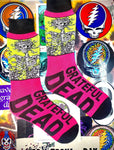 Pair Grateful Dead Socks Casual "Crew" Socks - Size 8-12