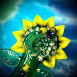 4" Sunflower & Bee Import Handpipe