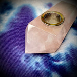 2" Mini Rose Quartz Crystal Handpipe
