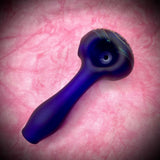 3.75" Joe's Smoke Shop & Happy Trails Inc. Sandblasted Handpipe by 207 Glass