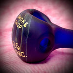 3.75" Joe's Smoke Shop & Happy Trails Inc. Sandblasted Handpipe by 207 Glass