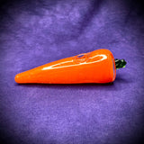 4" Carrot Import Glass Handpipe