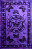 Tye Dye Butterfly Twin Size Tapestry-Bedspread