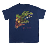 Youth Medium Dino-Might Navy T-Shirt