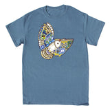 XL Earth Art Barn Owl Indigo T-Shirt