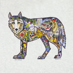 Youth Large Earth Art Wolf Ash T-Shirt
