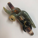 6.25" Frit Steamroller with Horns and Eyeball