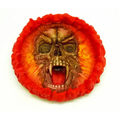 Fire Skull Ashtray