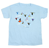 Youth Large Flight Of Fancy Baby Blue T-Shirt