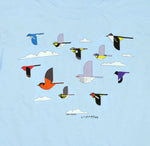 Youth Large Flight Of Fancy Baby Blue T-Shirt