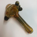 5.5" Fumed Frit Honeycomb Front Handpipe with Triple Bumps