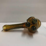 5.5" Fumed Frit Honeycomb Front Handpipe with Triple Bumps