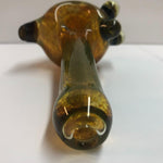 5.5" Fumed Frit Honeycomb Front Handpipe with Triple Bumps