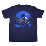 Youth Large Loon n' Moon Navy T-Shirt