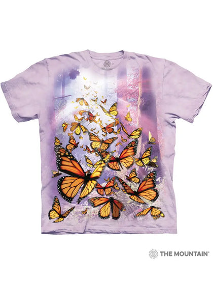 The Mountain-Monarch Butterflies-Adult Unisex Tee
