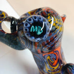 12.5" Multicolor Worked Bubbler with Multiple Reduction Marbles