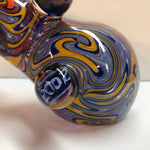 12.5" Multicolor Worked Bubbler with Multiple Reduction Marbles