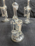 8" Clear Bubbler W/ Milli Made in the USA