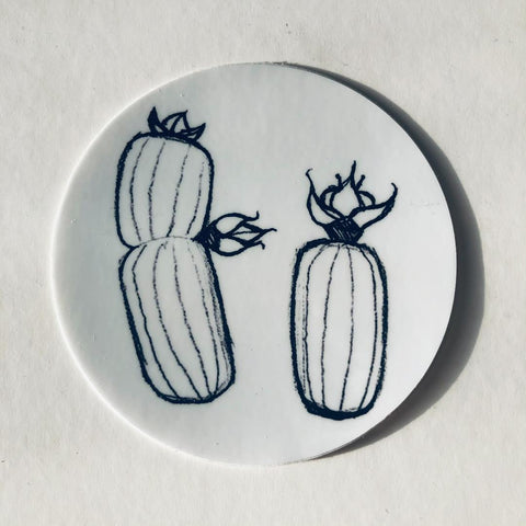 3x3” Round Cactus Sticker