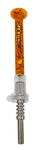 Rock Glass Tiger Print Glass Nectar Collector with 14mm Titanium Tip
