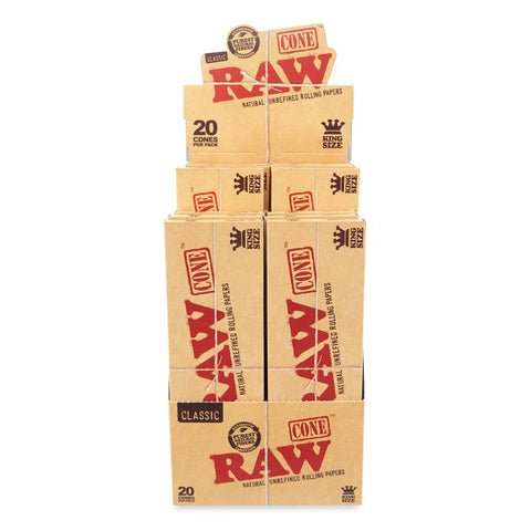 Raw Classic King Size Cone 20 Pack